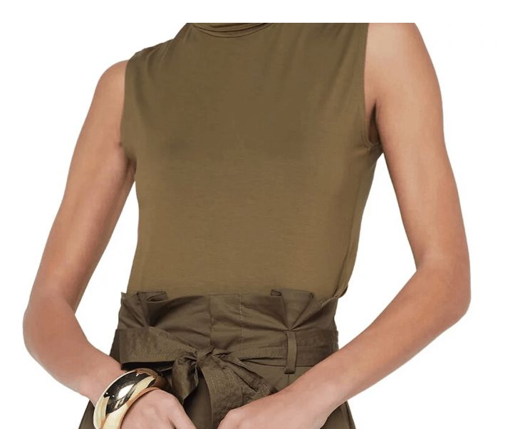 L'agence Ceci Sleeveless Turtleneck - Pine / M